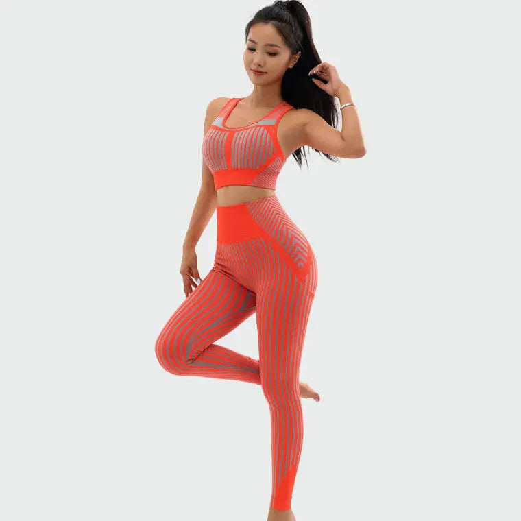 2-Piece Crop Top & High Waist Activewear